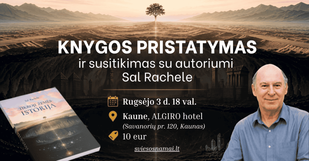 Sal Rachele knygos Tikroji žemės istorija pristatymas Kaune